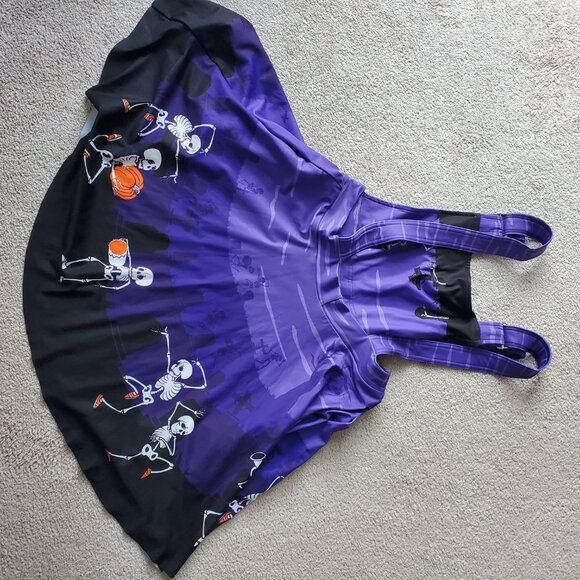 Halloween skeleton apron dress - Picture 3 of 3